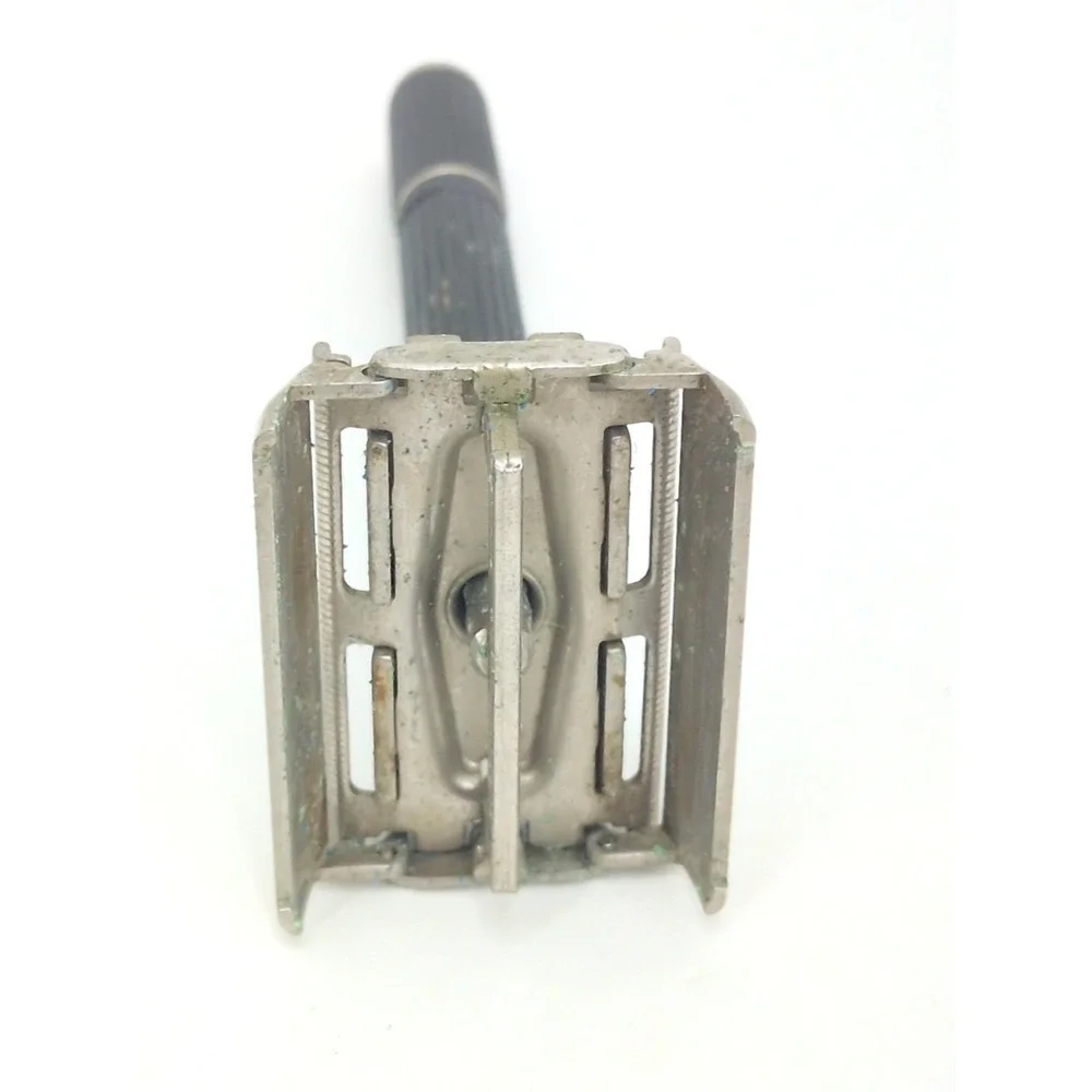 1969 Gillette Super Adjustable Black Beauty O4 Vintage Safety Razor